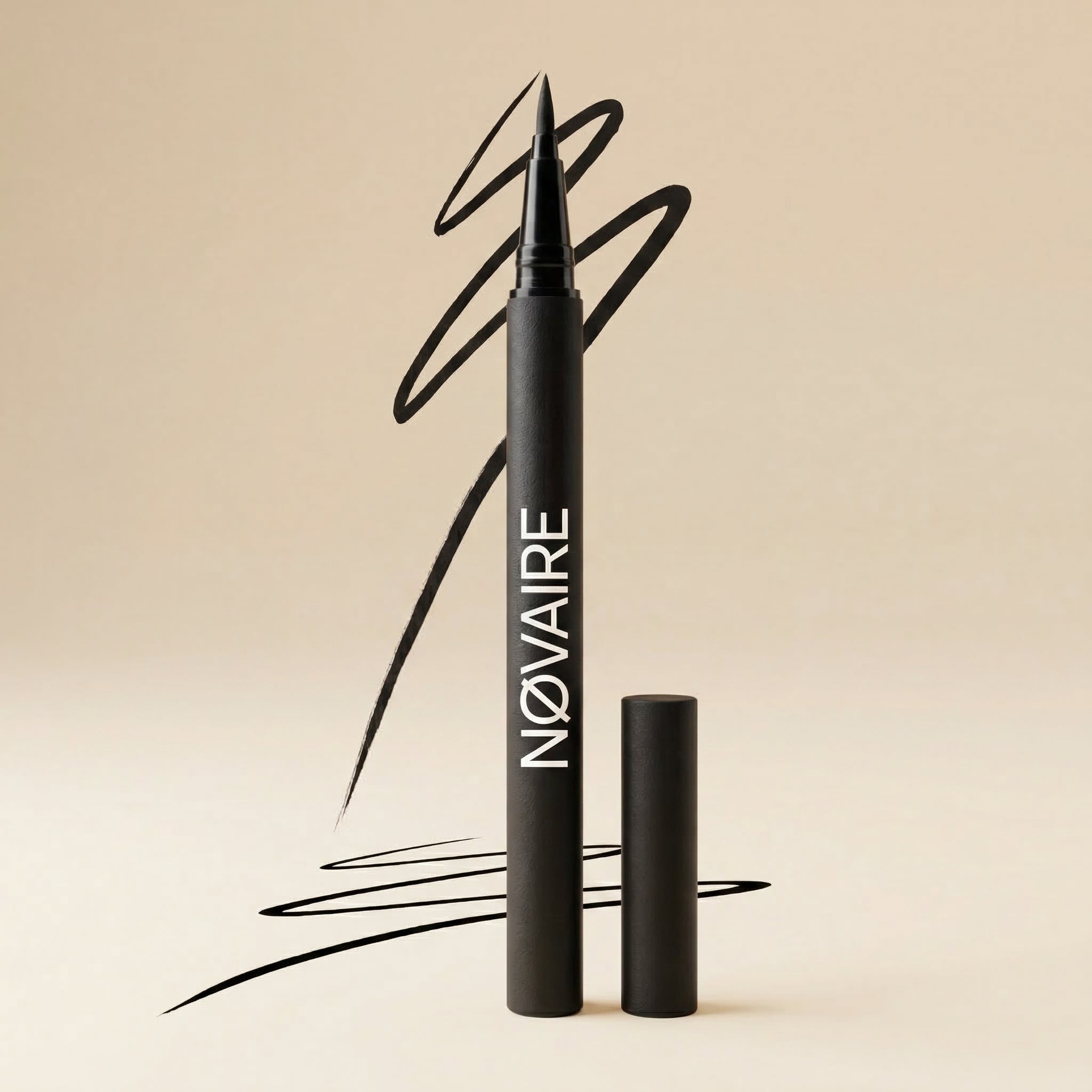 NØVAIRE WATERPROOF EYELINER - BLACK